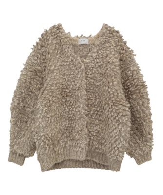 CLANE MIX LOOP MOHAIR KNIT CARDIGANclane