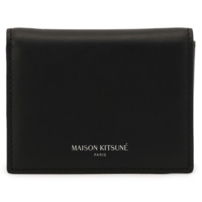 ヨコ95cm極美品✨MAISON KITSUNE 3つ折り財布 コンパクトウォレット ロゴ