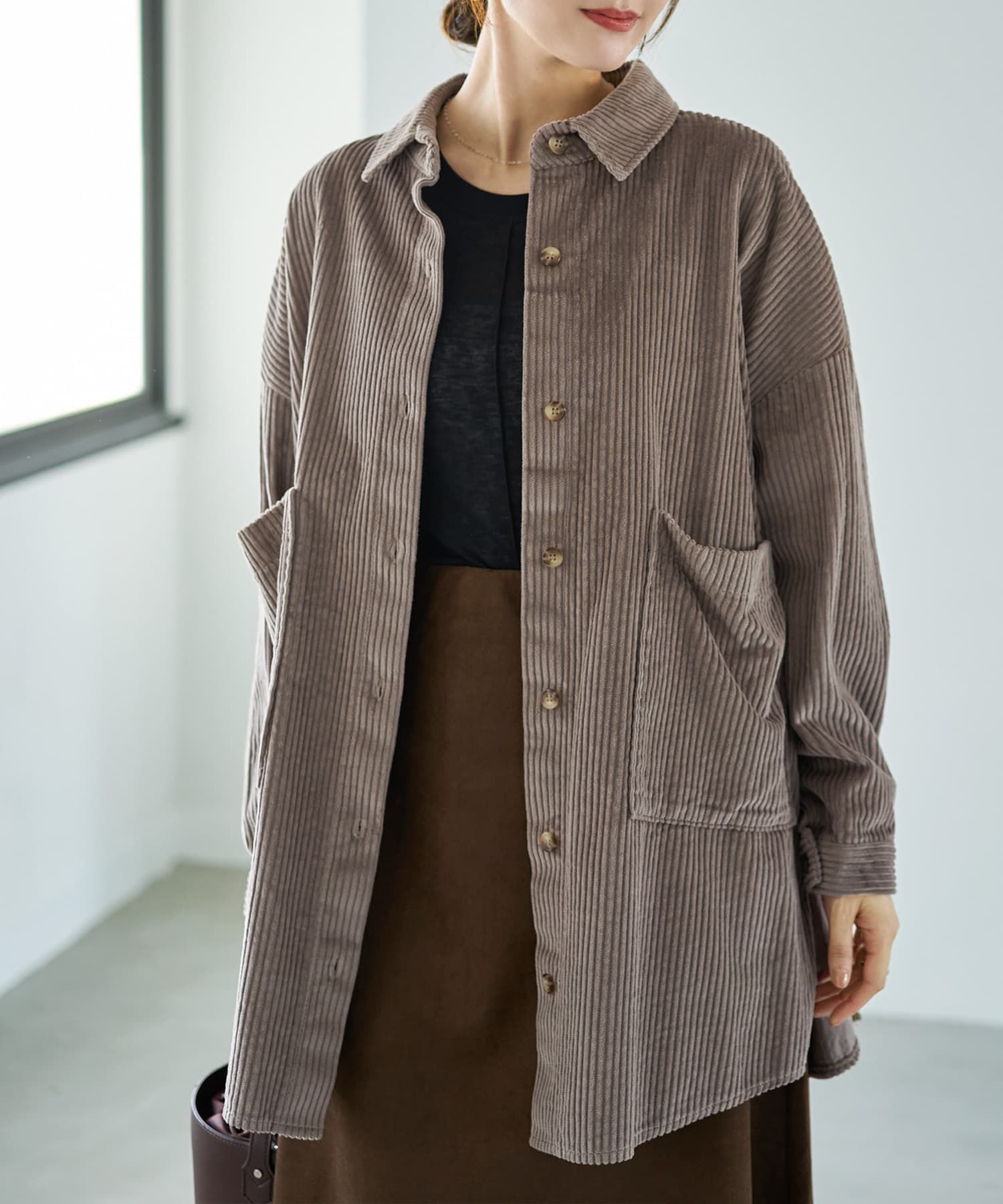 STYLE DELI(スタイルデリ)/【LUXE】コーデュロイシャツジャケット