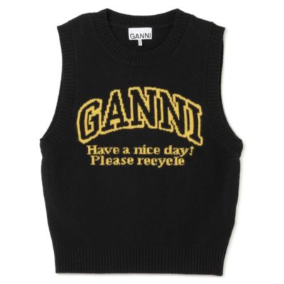 GANNI(ガニー)のGraphic O－Neck Vest通販 | 集英社HAPPY PLUS STORE