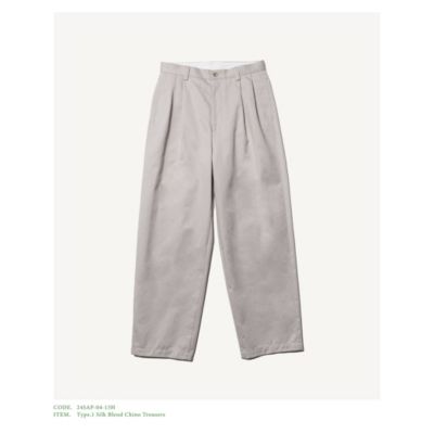 ＜集英社＞ A.PRESSE(ア プレッセ)/Type.1 Silk Blend Chino Trousers画像