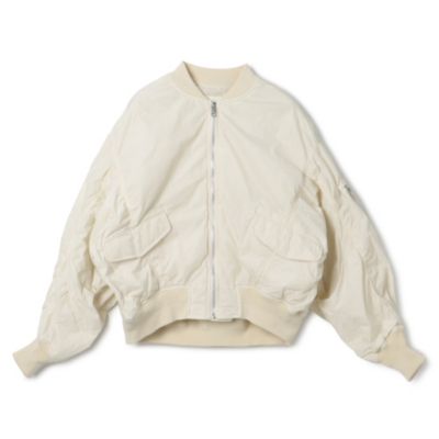 beautiful people nylon twill MA－1 blouson