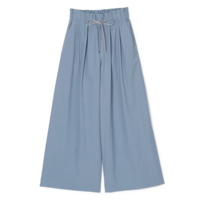 涼感タック入りワイドパンツ