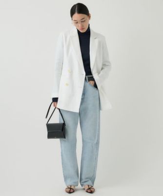 chaos カオス ノーカラージャケット 麻リネンライトグレー