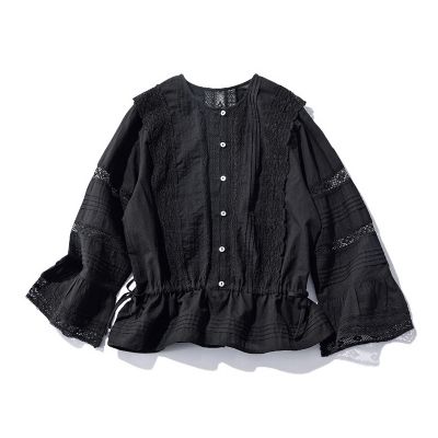 集英社HAPPY PLUS STORE12closet（トゥエルブクローゼット）/【DEAR DAYS】【洗える】上質レースブラウス