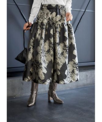＜集英社＞ STYLE DELI(スタイルデリ)/フラワー柄織りボリュームスカート画像