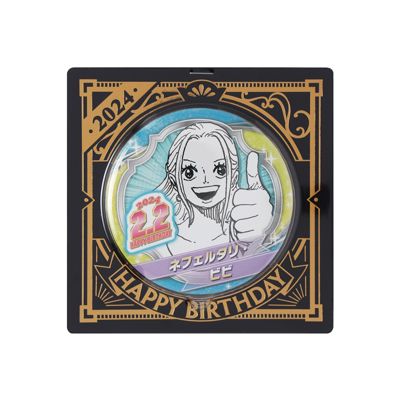 ＜集英社＞ ONE PIECE(ワンピース)/『ONE PIECE』バースデイ缶バッジ ネフェルタリ・ビビ BD1画像