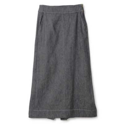 集英社HAPPY PLUS STOREMunich（ミューニック）/linen cotton cloth maxi tight skirt