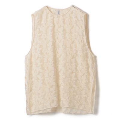 08sircus Paisley jacquard over size sleeveless top