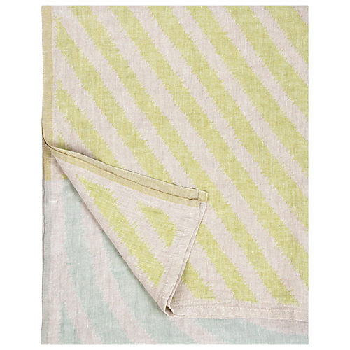ミナ ペルホネンとの初コラボアイテム<br>ウォッシュドリネンの柔らかい素材感と優しいデザインに癒されて　METSALAMPI blanket