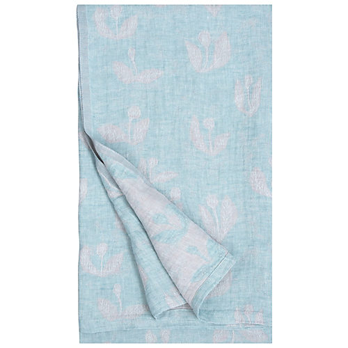 ミナ ペルホネンとの初コラボアイテム<br>ウォッシュドリネンの柔らかい素材感と優しいデザインに癒されて　KESAKUKKA blanket