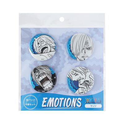 ONE PIECE 『ONE PIECE』缶バッジ4個セット EMOTIONS サンジ BD1