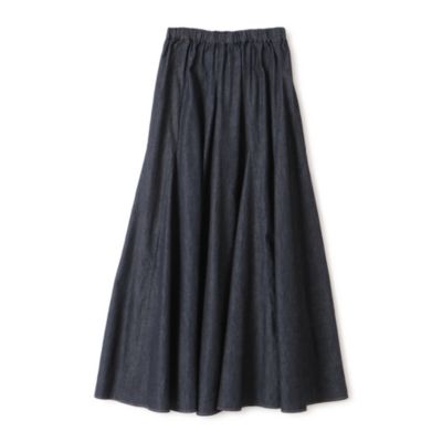 集英社HAPPY PLUS STOREMunich（ミューニック）/5.5oz slub denim maxi flare skirt