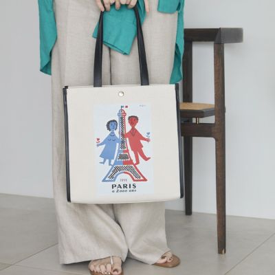TOPKAPI 【Breath TOPKAPI】サヴィニャック × Breath TOPKAPIアート プリント オーガニックキャンバス トート バッグ
