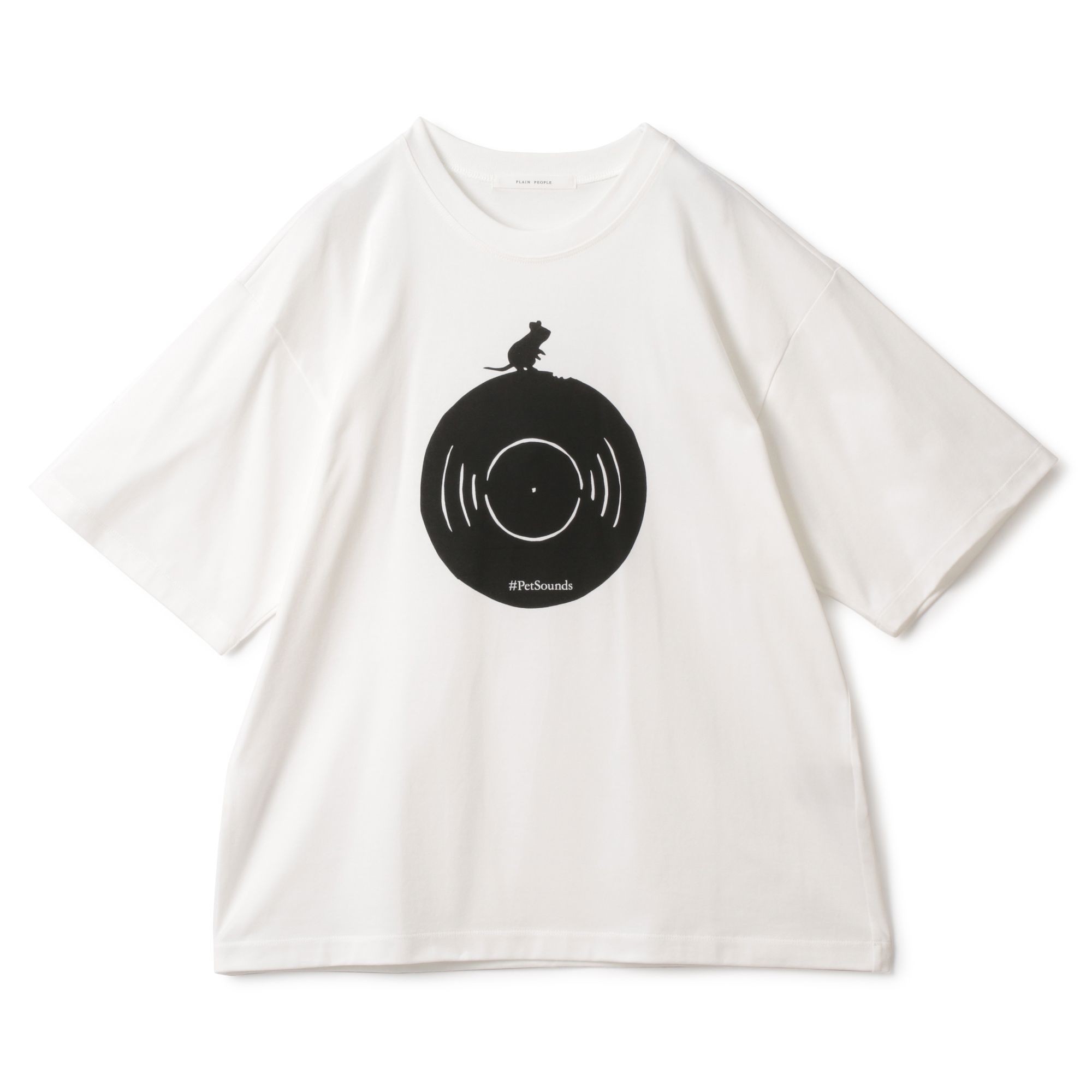 PLAIN PEOPLE・プリント半袖Tシャツ ・¥16,500