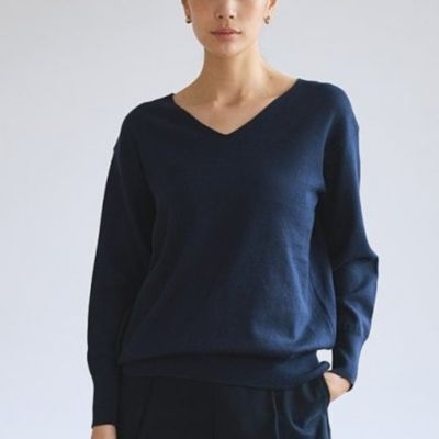 DRESS HERSELF(ドレスハーセルフ)のセーター／シルクコットン［Vネック 