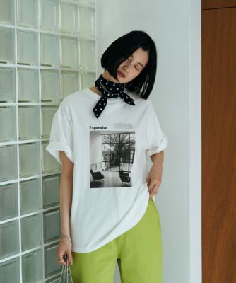 集英社HAPPY PLUS STOREmarjour（マージュール）/MONOCHROME PHOTO PRINT TEE