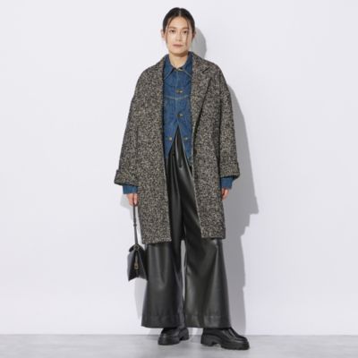 COUTURE D'ADAM(クチュール ド アダム)のSilknep Tweed Cocoon Coat通販 eclat  premium（エクラプレミアム）