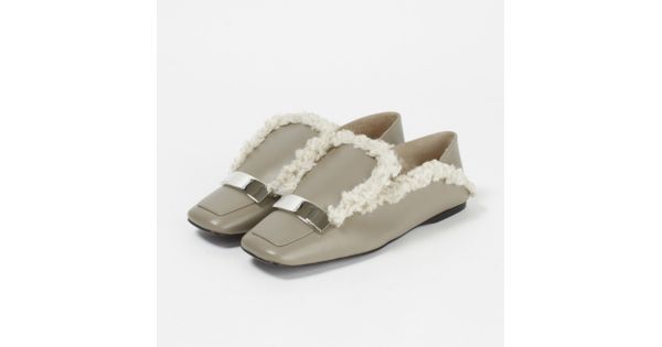 Sergio Rossi×eclat(セルジオ ロッシ×エクラ)の「sr1 Slippers」ボア 
