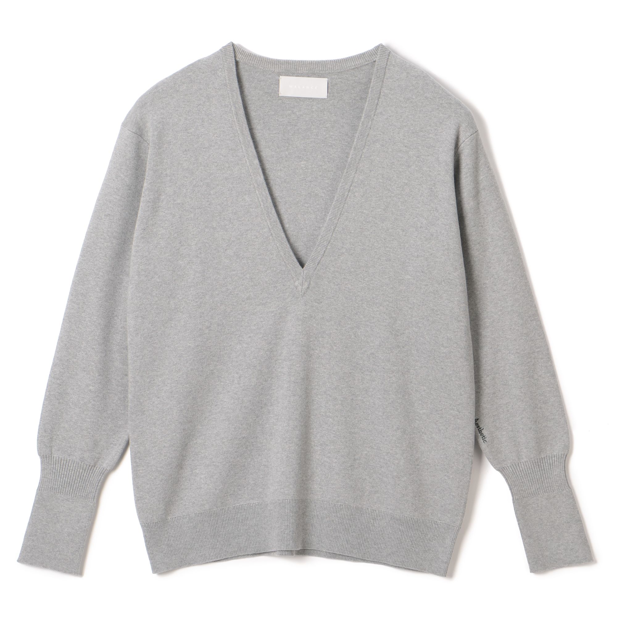 WALANCE(ワランス)/【HPS別注】SEAWOOL×ORGANIC COTTON V NECK KNIT