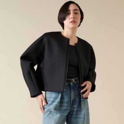 【ヴィンテージ】リー　ノーカラーワークジャケット L ブラック　レイヤード ヴィンテージ】リー ノーカラーワークジャケット L ブラック