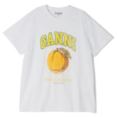 GANNI(ガニー)のBasic Jersey Peach Relaxed T－shirt通販 | mirabella（ミラベラ） |  デザイナーズブランド正規通販