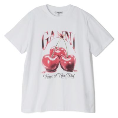 GANNI(ガニー)のBasic Jersey Cherry Relaxed T－shirt通販 | 集英社HAPPY PLUS STORE