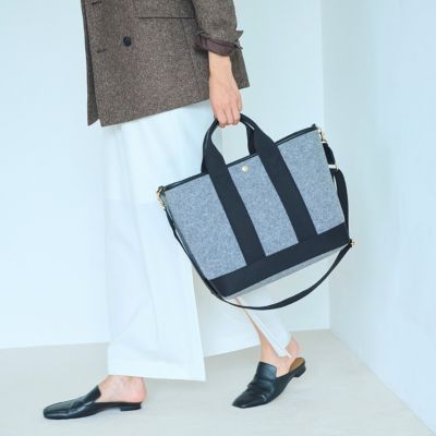 TOPKAPI(トプカピ)の【Breath TOPKAPI】イタリアンフェルト ショルダー付 A4 トートバッグ L通販 | 集英社HAPPY  PLUS STORE