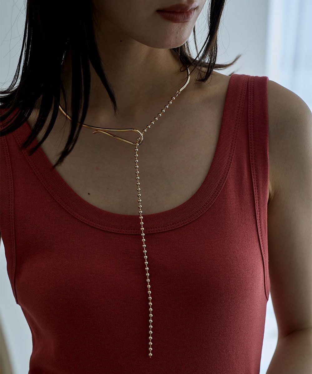 marjour(マージュール)/［STAINLESS］BALL CHAIN NECKCUFF