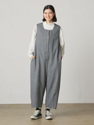 【美品】midiumi コットンコクーンオールインワン 695213fefbcf8ba23cde44434f6210