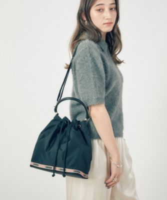 LeSportsac Atelier(レスポートサック アトリエ)のMED DRAWSTRING BAG／シャドウブラック通販  Marisol（マリソル）