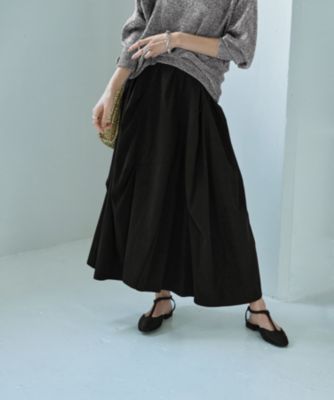 集英社HAPPY PLUS STORESTYLE DELI（スタイルデリ）/【LUXE】ストレッチタフタ立体タックスカート