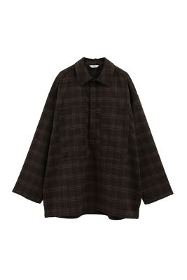 CLANE クラネ CHECK POCKET OVER SHIRT サイズ2