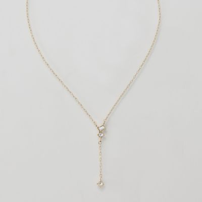 集英社HAPPY PLUS STOREPhoebe（フィービィー）/【金属アレルギー対応】ラディアンスビジューYラインネックレス