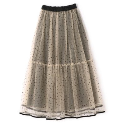 Pale Jute(ペール ジュート)のDot tullu skirt通販 | 集英社HAPPY PLUS