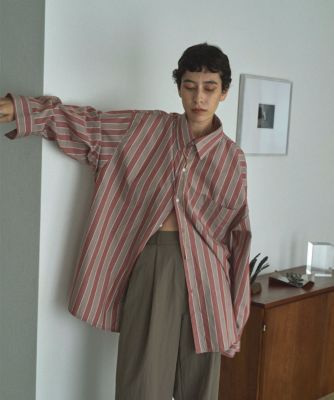 集英社HAPPY PLUS STOREmarjour（マージュール）/UNISEX WIDE STRIPE SHIRTS