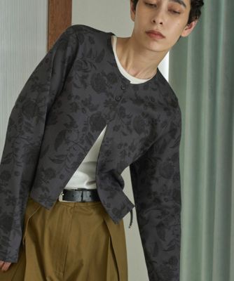 集英社HAPPY PLUS STOREmarjour（マージュール）/FLOWER PATTERN CARDIGAN