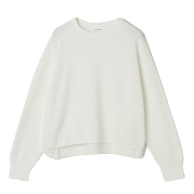 旬の短め丈にリニューアル！ 裾アウトもすっきり決まる　コンパクトサーマルニット