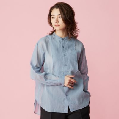 トップス ORCIVAL BAND COLLAR SHIRT ORCIVAL(オーシバル)のBAND COLLAR SHIRT通販 | 集英社HAPPY