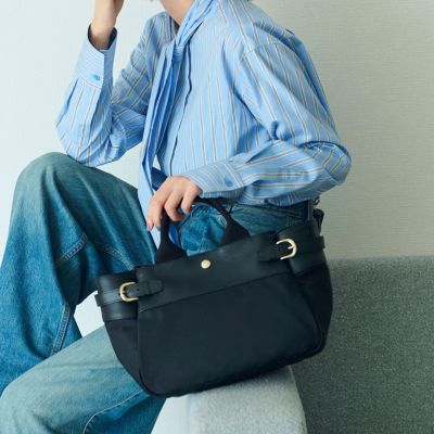 集英社HAPPY PLUS STORETOPKAPI（トプカピ）/【Breath TOPKAPI】RIPPLE リプル ナイロン コンビ ベルト デザイン ミニ トートバッグ