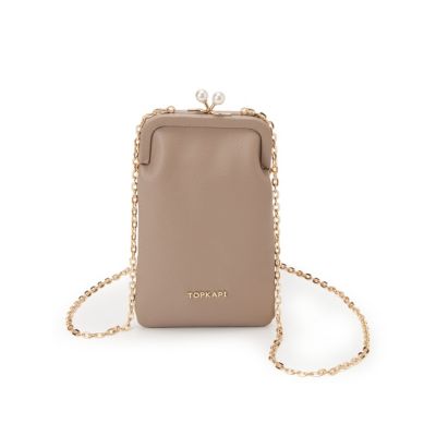 TOPKAPI(トプカピ)の【TOPKAPI】シュリンクレザー パール チェーン