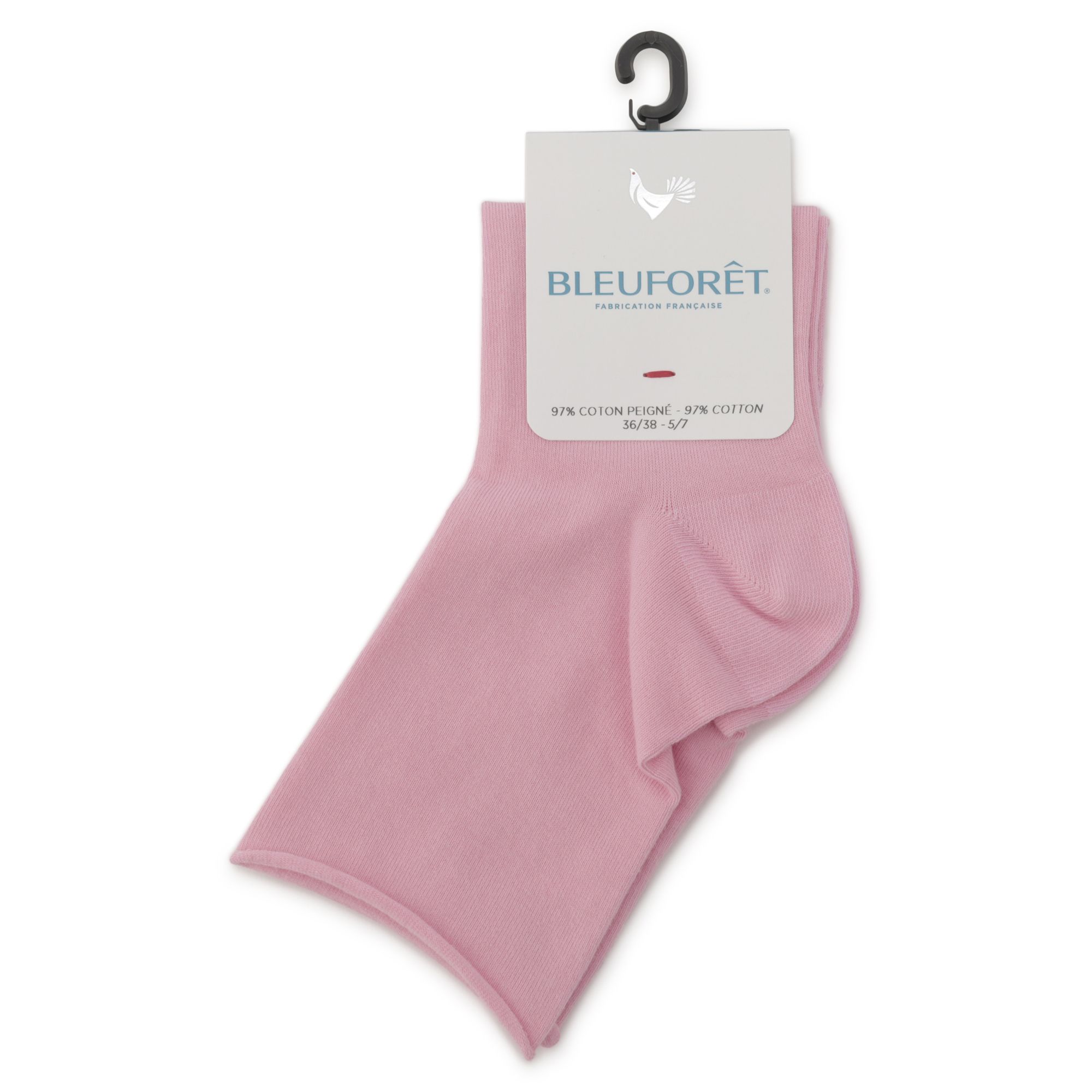 martinique(マルティニーク)/【BLEUFORET/ブルーフォレ】SOLID COLORS VELVET COTTON ANKLE SOCKS