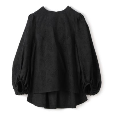 ペールジュートブラウス PaleJutePleated blouse sophiedark navy - Pale Jute