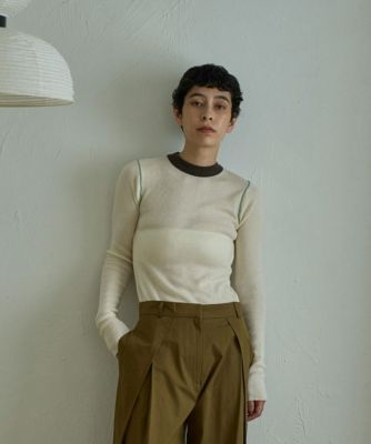 集英社HAPPY PLUS STOREmarjour（マージュール）/MULTI COLOR RIB KNIT