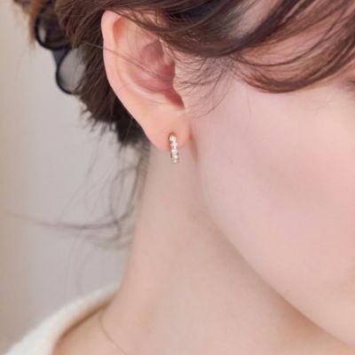 集英社HAPPY PLUS STOREPhoebe（フィービィー）/【金属アレルギー対応／痛くないシリーズ】プチベゼルフープライトフィットイヤリング