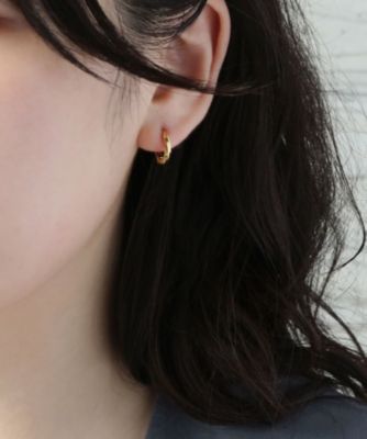 集英社HAPPY PLUS STOREcollecala（コレカラ）/[stainless]ステンレス・ツイストワンタッチフープピアス〈金属アレルギー対応〉