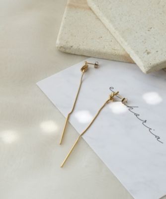 集英社HAPPY PLUS STOREcollecala（コレカラ）/[stainless]ステンレス・ノットロングピアス〈金属アレルギー対応〉