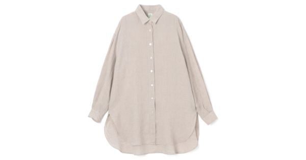Finamore フィナモレ リネン混シャツ 44 バーニーズ別注 ホワイト 