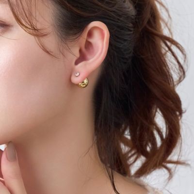 集英社HAPPY PLUS STOREPhoebe（フィービィー）/モードメタルビジューバックキャッチピアス