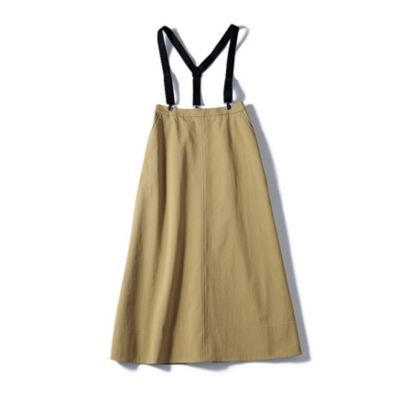 集英社HAPPY PLUS STORE12closet（トゥエルブクローゼット）/【石上美津江さんコラボ】【洗える】サスペンダー付きスカート